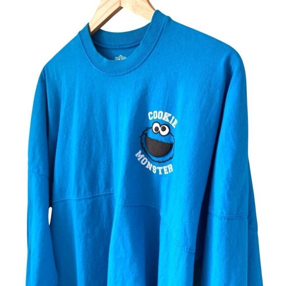Spirit Jersey Sesame Street Cookie Monster Long Sleeve Top in Size XL - Picture 3 of 8